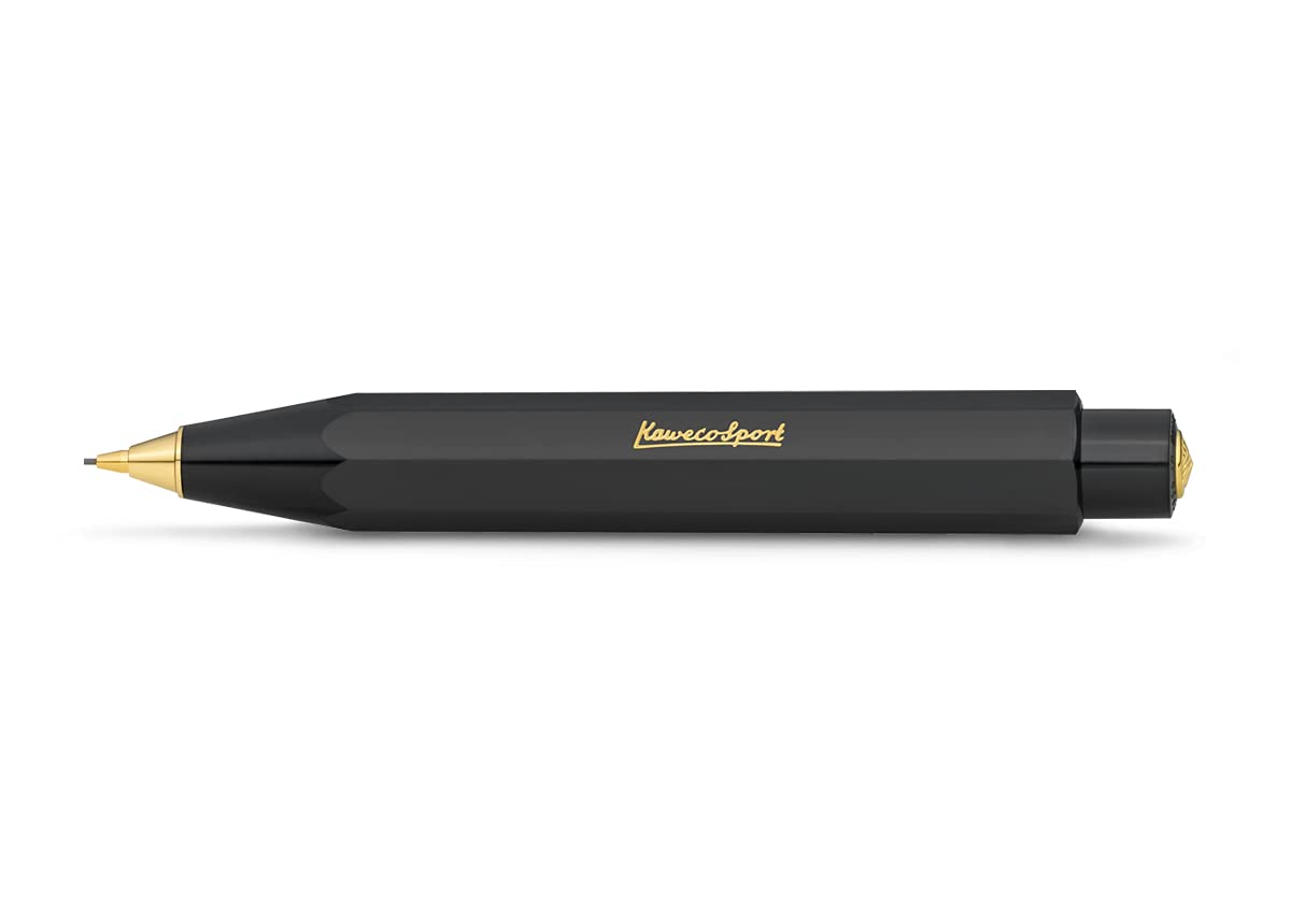 Kaweco CLASSIC SPORT Mechanical Pencil Black 0.7 mm HB I Refillable Lead Pencil 10.5 cm in Classic Design