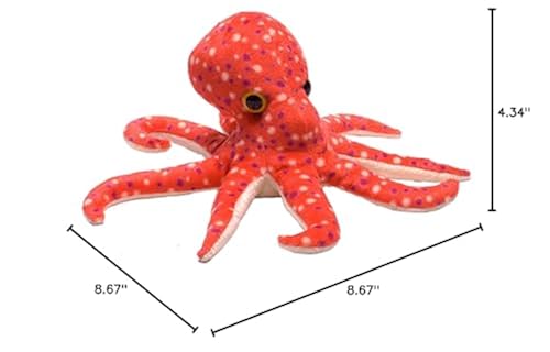 Wild Republic Octopus Plush, Stuffed Animal, Plush Toy, Gifts for