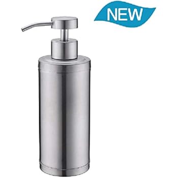 Soap Dispenser Pump Bathroom Kitchen 10 Oz 304L Stainless Steel Countertop Lotion Dispenser 300ML Liquid Bottle Hand Wash Rust Proof Pump