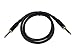 Monoprice 104792 3ft Premier Series 1/4in TRS Male to Male Cable, 16AWG (Gold Plated) Black