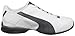 PUMA Men's Super Elevate Running Shoe,White/Pewter/Black,12 D US