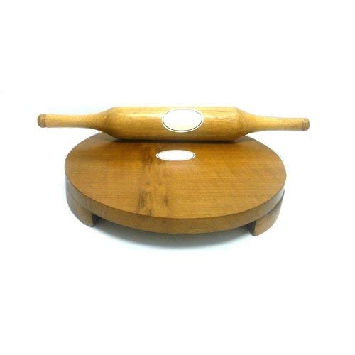 Roti chapati flatbread tortilla presser maker with rolling pin