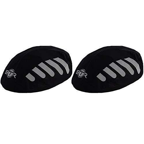 BTR Waterproof Bicycle Helmet Covers x 2. Black