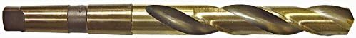 Michigan Drill 210C Series Heavy Duty Super Cobalt Steel Drill Bit, #2 Morse Taper Shank, Spiral Flute, 135 Degrees Notched Point, 13/16" Size (Pack of 1)