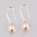 8-9mm Culturaled Natural Pink Freshwater Pearl Earring For Women Dangling Earrings