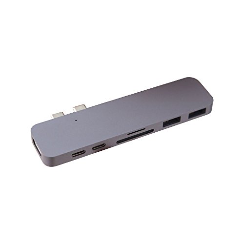 Hyperdrive usb c adapter, sanho type-c duo hub 50gbps f…