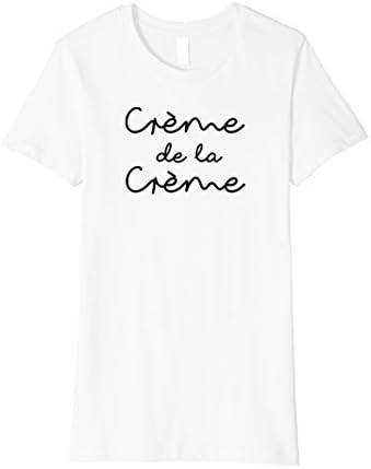 Womens Creme De La Creme Celebrity Fashion T-Shirt Medium White