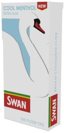 Swan Extra Slim Cool Menthol Filter Tips (20), Green