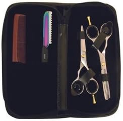 5 Pieces Hair Cutting Shears and Razor Styling Kit by Satin Edge