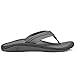 OLUKAI New Men's Ohana Koa Flip Flop Charcoal/Charcoal 11