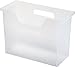 IRIS Desktop File Box, 6 Pack, Medium, Clear