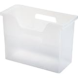IRIS Desktop File Box, 6 Pack, Medium, Clear