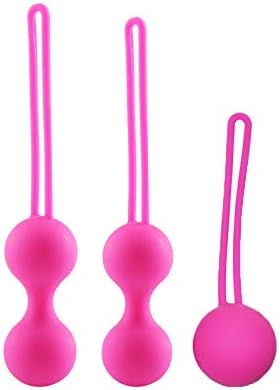 Rzoeox Kegel Balls Kit for Women & Beginners - Vaginal Tightening, Bladder Control, Strengthen Pelvic Floor Pregnancy Postpartum Excercise Recovery Kegel Balls Exercise Weights Kit (Pink)