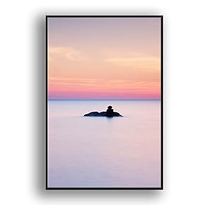 Framed Canvas Wall Art for Living Room, Bedroom Coast and Sea Canvas Prints for Modern Home Decoration Ready to Hang - 16"x24" inches