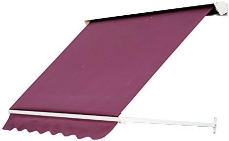 Outsunny 6' Drop Arm Manual Retractable Sun Shade Patio Window Awning