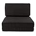 Best Choice Products 5-Position Ergonomic Portable Gaming Chair, Lounger, and Mattress Bed w/ Non-Slip Feet - Black