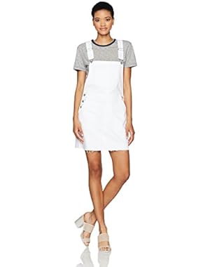Women's the Kaitlyn Overall Skirt Raw Hem