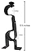 TEJATAN Double Curtain Rod Brackets (Set of 2, Black)