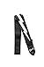 Gibson Lightning Bolt Seatbelt Guitar Strap, Black