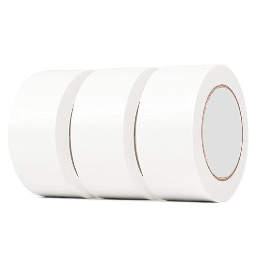 TNCIAD PW White Duct Tape. 3 pack (48mm x 45m) 2" | Gaffer Tape, White Tape, Gaffer Tape Heavy Duty, Waterproof Tape Outdoor Use, Duct Tape Heavy Duty, Gaff, Waterproof Tape