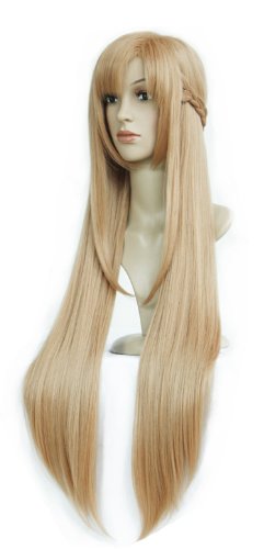 Anogol Hair Cap Sword Art Online Asuna Yuuki Cosplay Wig Costume Wigs - Image 2