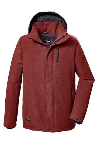 G.I.G.A. DX Hombre Chaqueta funcional/outdoor impermeable con capucha con cremallera GW 71 MN JCKT, dunkel feuerrot, 3XL, 42213-000