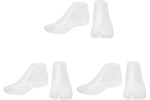 SUPERFINDINGS 3 Pairs Plastic Shoes Support Bracket 7x3 Shoe Support Stretcher Sandal Support for Heels Shaper Display Female Mannequin Foot Sock Display Ankle for Jewelry Ankle Shoes Socks, 17.9cm