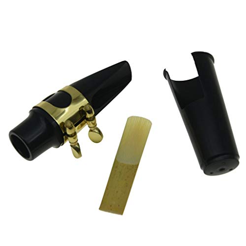 image for KAISH Soprano Sax Saxophone Mouthpiece with Ligature, Reed and Plastic