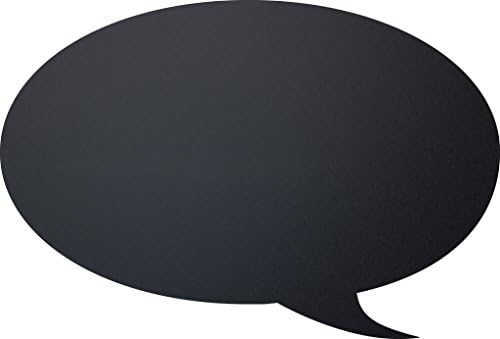 Dawson Jones 19" x 11" Wall Chalkboard Bubble &amp; Marker - by Securit (Chalkboard speech bubble sign, Chalkboard Bubble Decal, Chalkboard Photobooth Bubble)