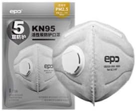 Anti-Fouling Mask N95 Mask Washable Cotton Mask Mask Dust Mask With Valve And 100 Interchangeable Filter Foldable Mask For Men And Women (Gray)