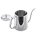 Wingjip Long Narrow Spout coffee kettle 21oz(600ml）Gooseneck Coffee Pot in Stainless Steel Perfect for Coffee Maker and Coffee Lover