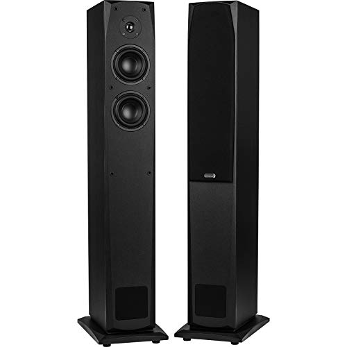 Dayton Audio MK442T 4″ 2-Way Transmission Line Tower Speaker Pair