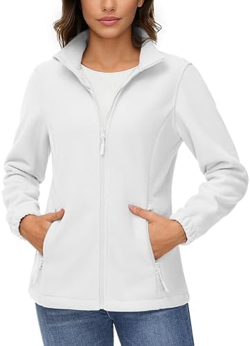 Andrew Marc Women's Full Zip Midweight Hooded Fleece Jacket at
