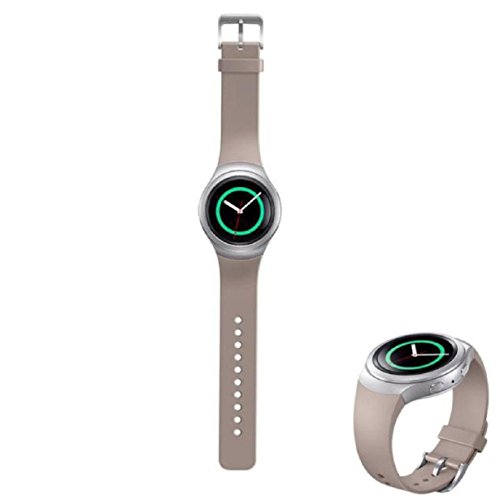 Tonsee Luxury Silicone Watch Band Strap For Samsung Galaxy Gear S2 SM-R720 - Khaki