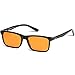 Orange +1.5 Blue Light Blocking Reading Glasses for Women & Men - Reader Sleep & Migraine Glasses - 1.5 Amber Readers Blue Light Glasses for Computer Eye Strain Eye Fatigue - Blue Blockers (+1.50)