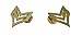 Police Fire EMS Army Collar Brass Pins Insignia Emblem Badges (Assorted Styles) (Sergeant - Gold)