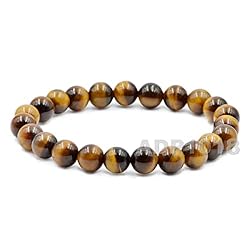 AD Beads Handmade Gemstone Stretch Elastic Bracelet