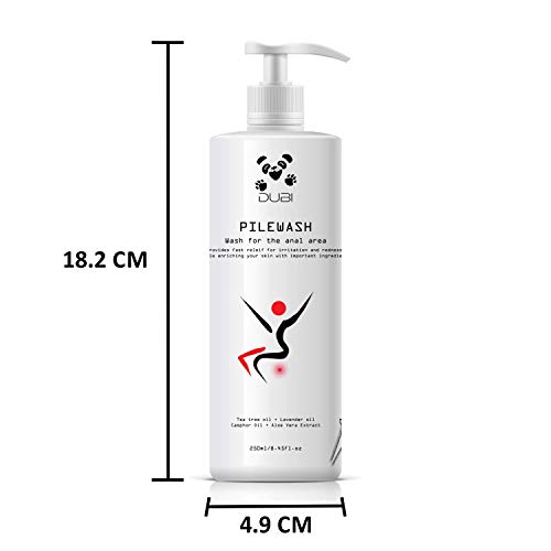 Pilewash Hemorrhoid Wash Liquid Soap with Tea Tree Oil, Aloe Vera & Lavender Oil Alleviates