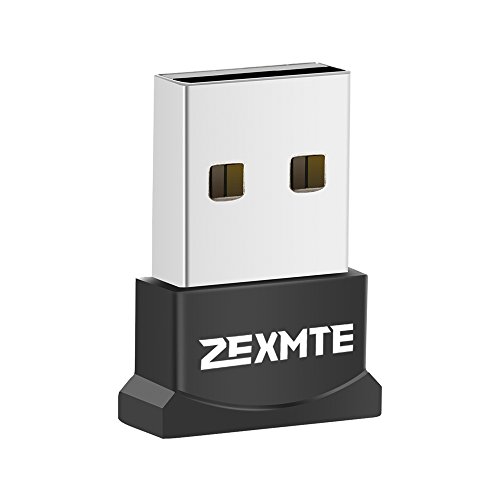 ZEXMTE USB Bluetooth Adapter for PC, Bluetooth 4.0 USB Adapter Wireless Dongle Adapter Compatible with PC Desktop and Computer with Windows 10 8.1 8 7 Vista XP