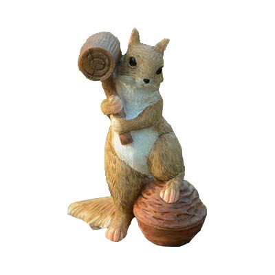 Gemmia Miniature Fairy Garden Squirrel Statue- Brave Squirrel
