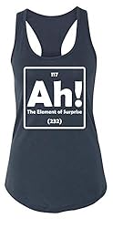 Ladies Tank Top Ah! The Element of Surprise Indigo L