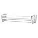 Polder Folding Wall-Mount 24-Inch Accordion Drying Rack, Opens to 18 inches and Folds Closed to 5. 25 inches, White
