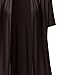 MBE Women Solid Jersey Knit Draped Open Front Short Sleeves Cardigan Made In USA