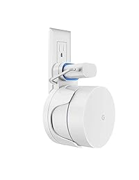 Soporte de pared para WiFi, soporte de soporte sencillo para enrutador de WiFi y Beacons sin cables ni tornillos (blanco)