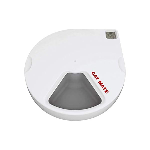 Cat-Mate-C500-Automatic-Pet-Feeder-Cat-or-Small-Dog-Bowl-with-Digital-Timer-For-Wet-or-Dry-Pet-Food-5-Meal-Carousel-up-to-330g-in-Each Cat Mate C500 Automatic Pet Feeder | Cat or Small Dog Bowl with Digital Timer | For Wet or Dry Pet Food, 5 Meal Carousel…