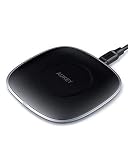 AUKEY USB-C Wireless Charger, 10W Qi Fast Wireless Charging Pad, Compatible with Samsung S10 / S10+ / S9 / Note10+ / Note9, iPhone 11/11 Pro Max/XS/XR / 8/8 Plus, and Other Qi-Enabled Devices