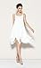 R.Vivimos® Womens Spaghetti Straps Asymmetrical Hem Sexy Short Sun Dress Large White