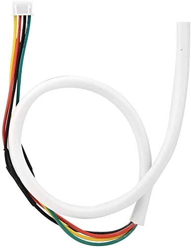 Sonew 30m 4 Core Video Door Phone System Cable (White, PVC Insulated, ABS Outer, Male-to-Male, 0.5 mm², 4 Pins, Compatible with Doorbell Button, Monitor, Chime Box)