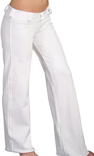Virtual Capoeira Women's Fitted Training Pants Medium White