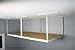 MonsterRax 4x8 Overhead Garage Storage Rack Frame Kit - Hanging Garage Ceiling Storage Rack System - (White, 24